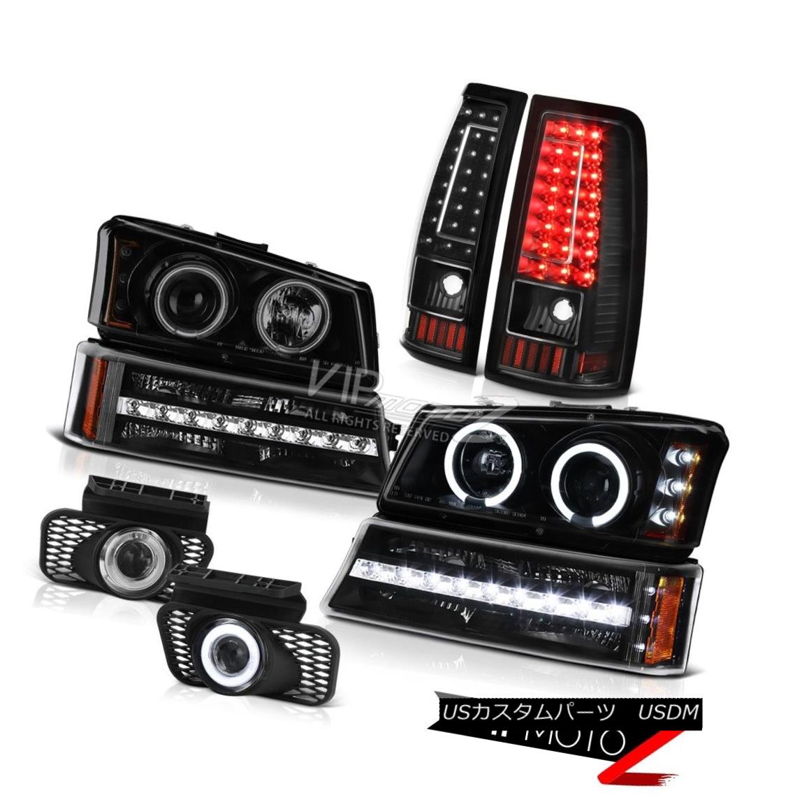 ヘッドライト 03-06 Chevy Silverado Crystal Clear Fog Lights Parking Brake Light Headlights 03-06 Chevy Silveradoクリスタルクリアフォグライトパーキングブレーキライトヘッドライト 【並行輸入品】