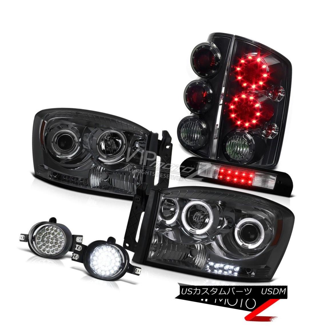 ヘッドライト Tint Headlights L.E.D Tail Lights SMD Foglights Black 3rd 2006 Dodge Ram ティントヘッドライトL.E.DテールライトSMDフォグライトブラック2006年第3回Dodge Ram 【並行輸入品】