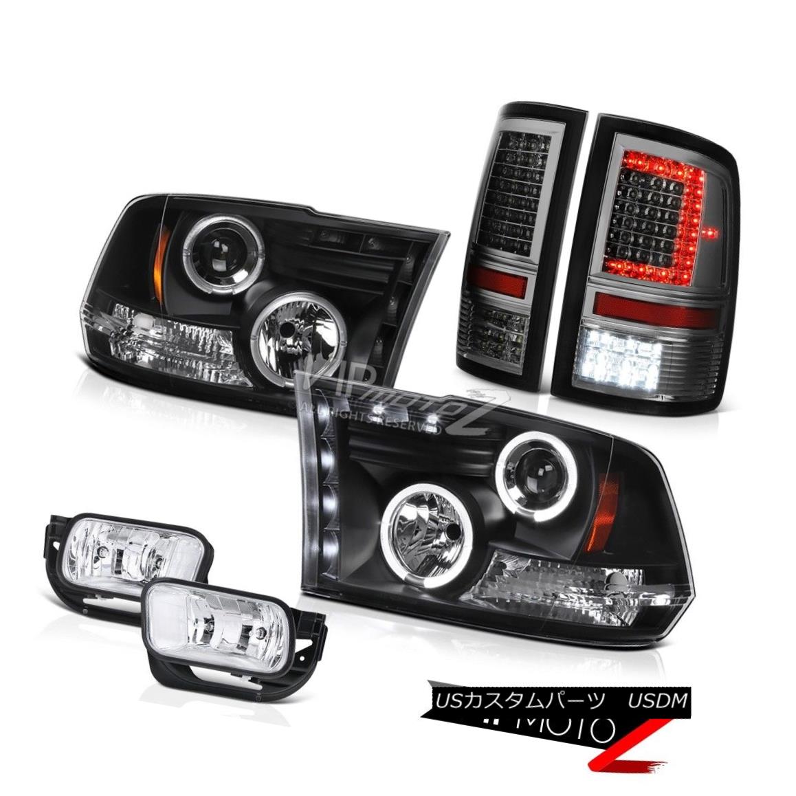 ヘッドライト 09-14 15-17 Dodge RAM 1500 Tail Lamp Clear Chrome Fog Light Headlights Assembly 09-14 15-17ダッジRAM 1500テールランプクリアクロームフォグライトヘッドライトアセンブリ 【並行輸入品】