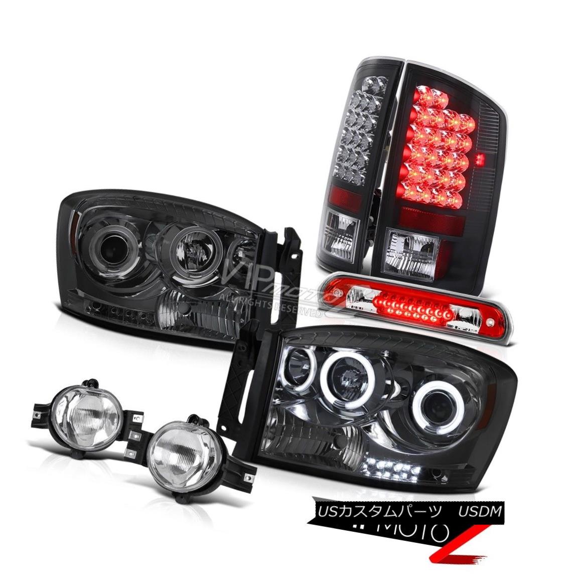 ヘッドライト 2006 Ram 1500 Tinted Headlight L.E.D Rear Lights Chrome Fog High Brake Cargo LED 2006年のRam 1500着色ヘッドライトL.E.DリアライトクロムフォグハイブレーキカーゴLED 【並行輸入品】