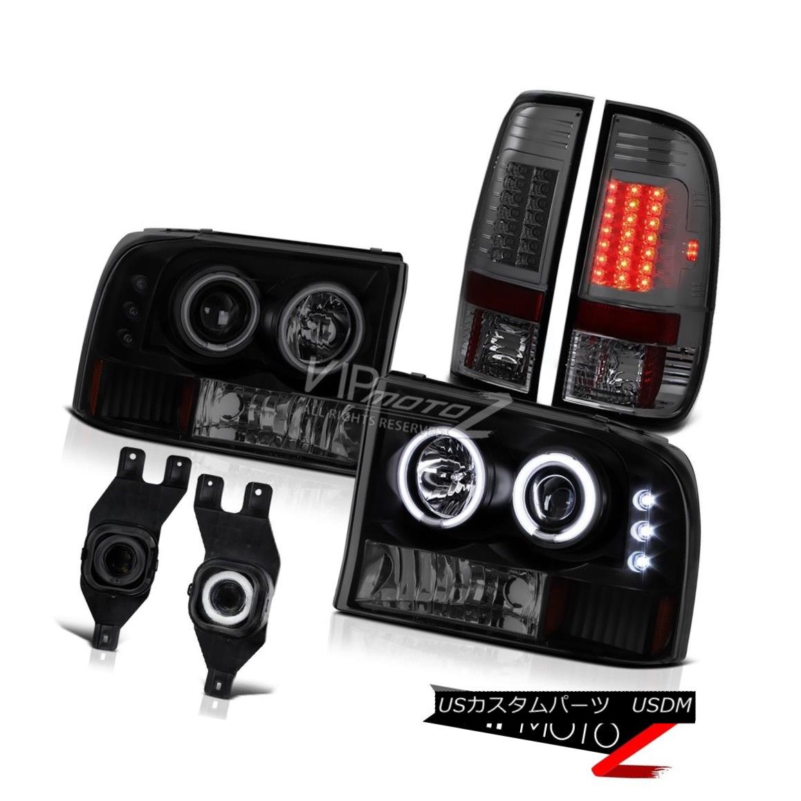 ヘッドライト 99-04 Ford F250 F350 F450 Projector Halo LED Headlight Taillights Glass Foglight 99-04 Ford F250 F350 F450プロジェクターHalo LEDヘッドライトテールライトGlass Foglight 【並行輸入品】