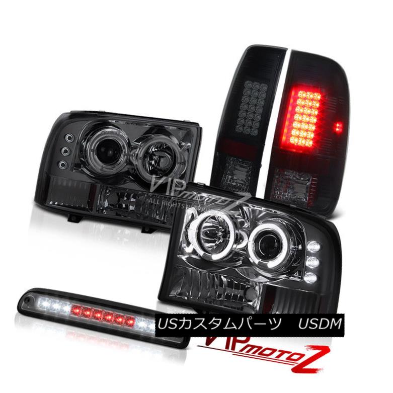 ヘッドライト Tinted Headlights Third Brake Cargo LED Tail Light Lamps 99-04 F350 King Ranch 着色されたヘッドライト第3ブレーキカーゴLEDテールライトランプ99-04 F350キングランチ 【並行輸入品】