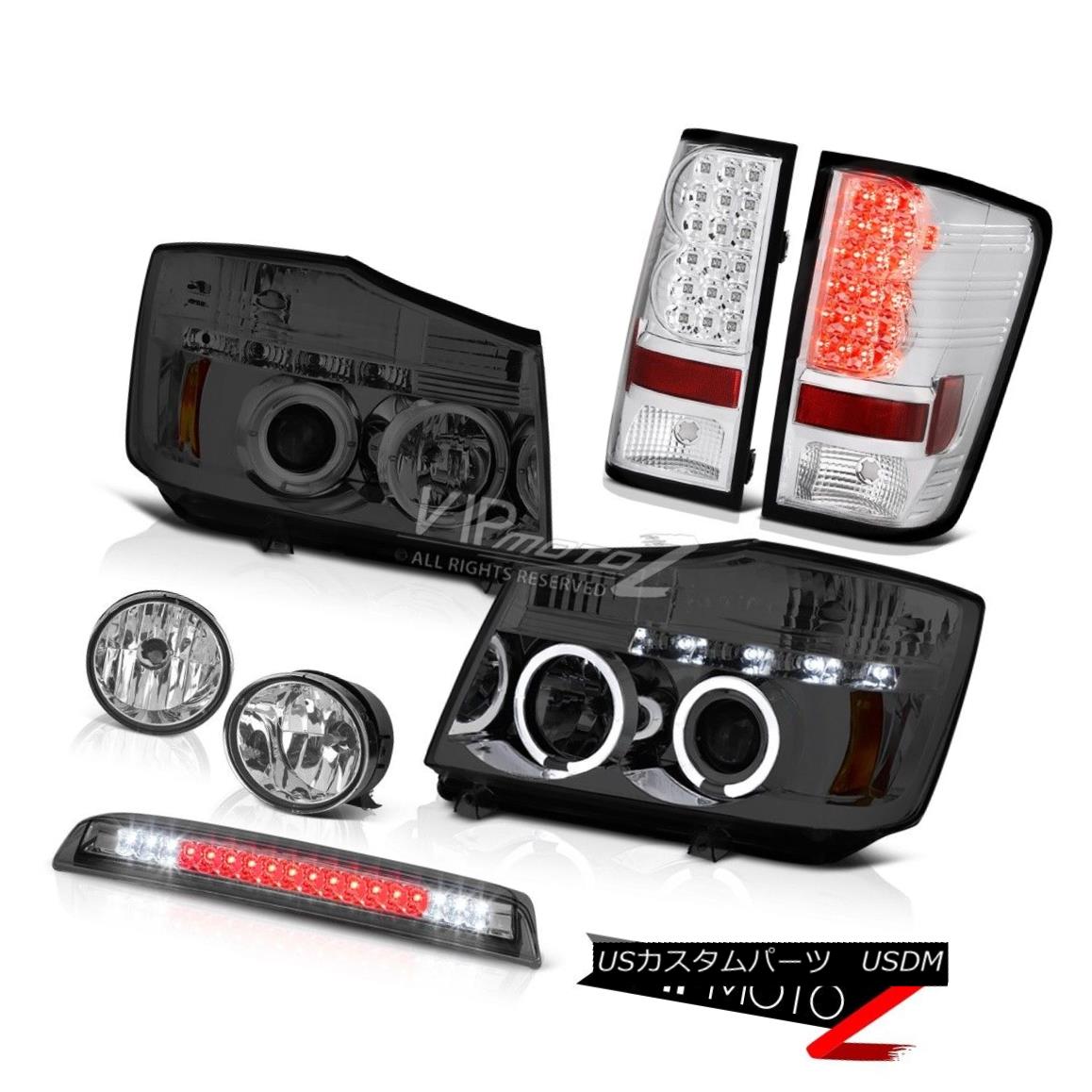 ヘッドライト For 2004-2015 Titan Projector Headlights Tail Lights Bumper Fog High Brake LED 2004年?2015年間タイタンプロジェクターヘッドライトテールライトバンパーフォグハイブレーキLED 【並行輸入品】