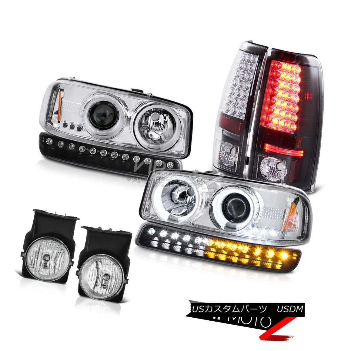 ヘッドライト 2003-2006 Sierra 6.6L Foglamps led tail brake lamps turn signal ccfl headlamps 2003 - 2006年シエラ6.6Lフォグランプはテールブレーキランプの信号ccflヘッドランプを回した 【並行輸入品】