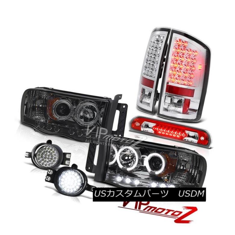 ヘッドライト 02 03 04 05 Dodge Ram Halo Smoke Headlights LED Brake Taillights Fog High Stop 02 03 04 05ダッジラムハロー煙のヘッドライトLEDブレーキ曇り霧高い停止 【並行輸入品】