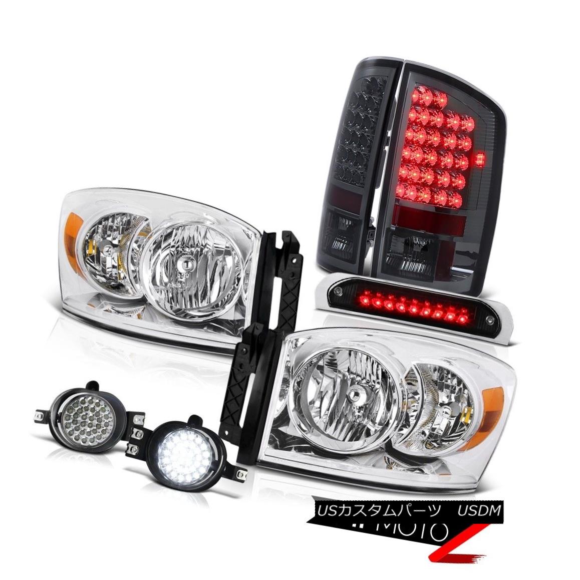ヘッドライト 2007 2008 Ram Euro Headlights Smoke LED Tail Lamps L.E.D System High Brake Cargo 2007年2008年ラムユーロヘッドライト煙LEDテールランプL.E.Dシステム高ブレーキ貨物 【並行輸入品】