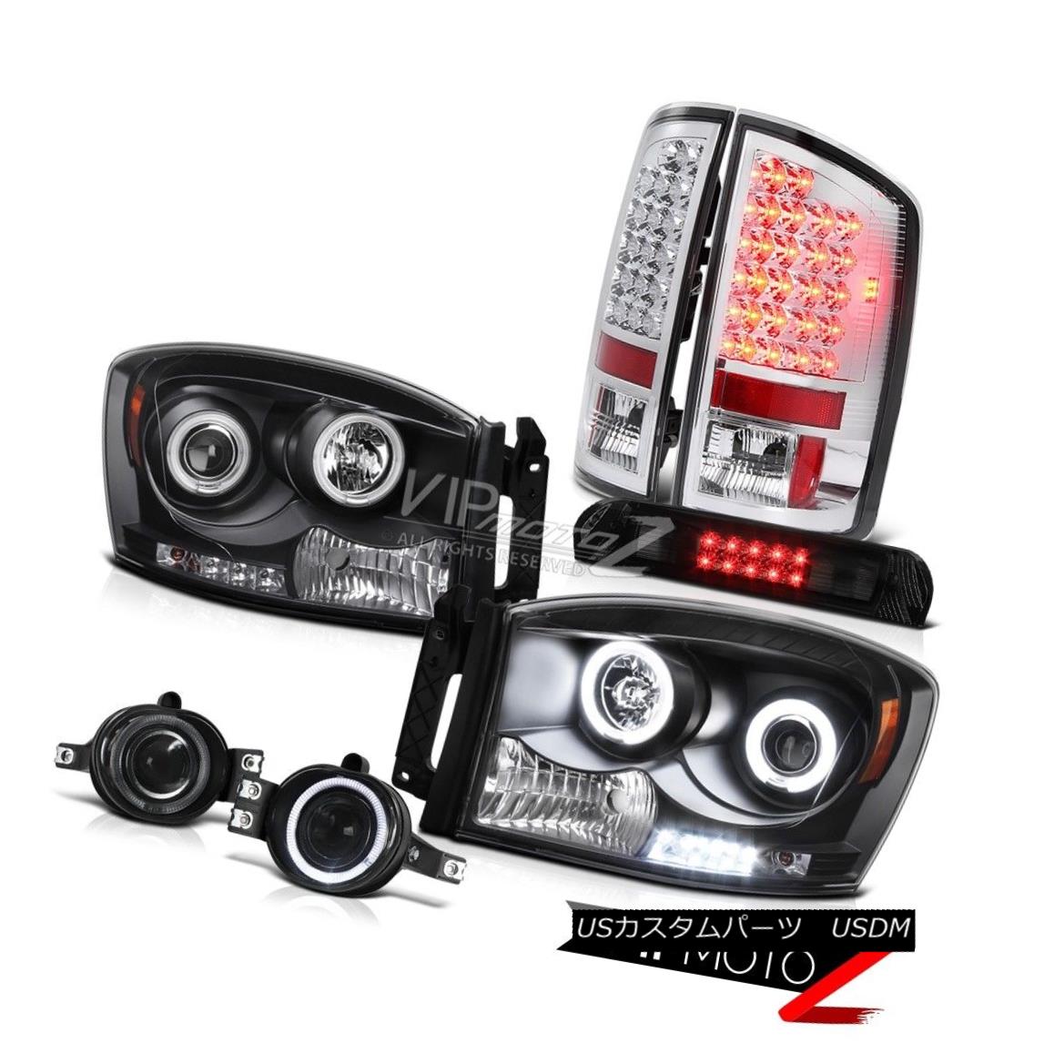 ヘッドライト Angel Eye CCFL Headlamps Tail Lamps Projector Fog Third Brake LED 2006 Dodge Ram エンジェルアイCCFLヘッドランプテールランププロジェクターフォグ第3ブレーキLED 2006 Dodge Ram 【並行輸入品】