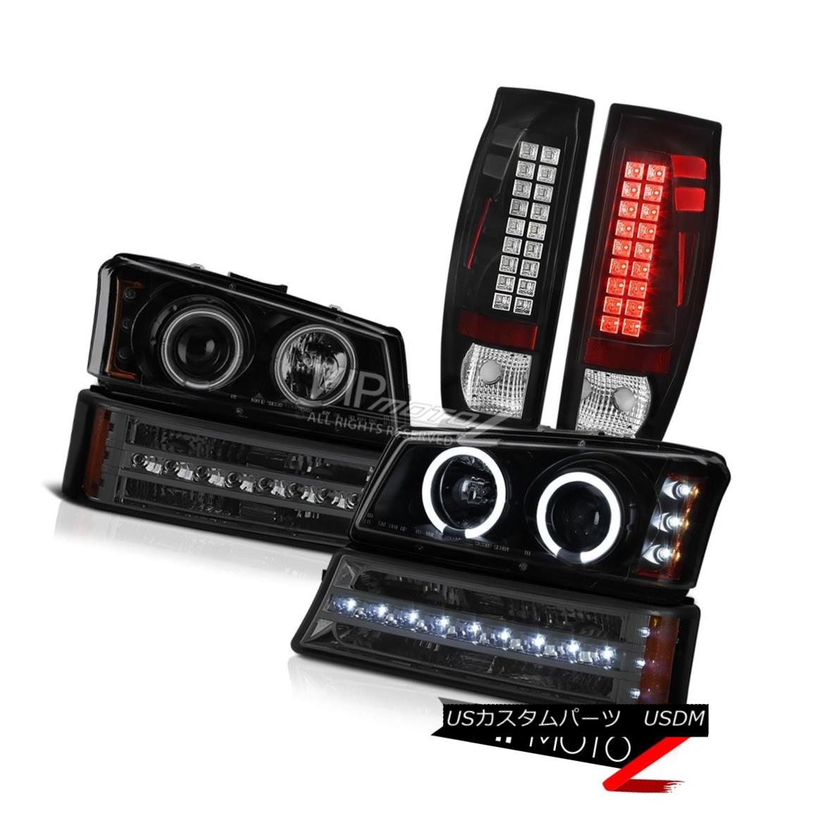 ヘッドライト 2003-2006 Avalanche Nighthawk Black Tail Lights Smoked Signal Light Headlights 2003年?2006年アバランチェナイトホークブラックテールライトスモークシグナルライトヘッドライト 【並行輸入品】