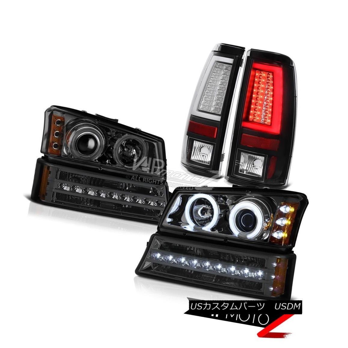 ヘッドライト 03-06 Silverado 1500 Raven Black Taillamps Parking Lamp Headlamps \