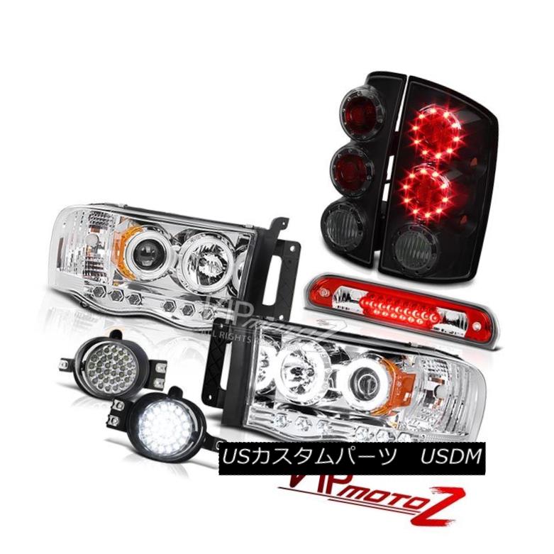 ヘッドライト 02-05 Ram 3500 Bright CCFL Ring Headlights Brake Tail Lights LED Fog Third Cargo 02-05 Ram 3500 Bright CCFLリングヘッドライトブレーキテールライトLED Fog Third Cargo 【並行輸入品】