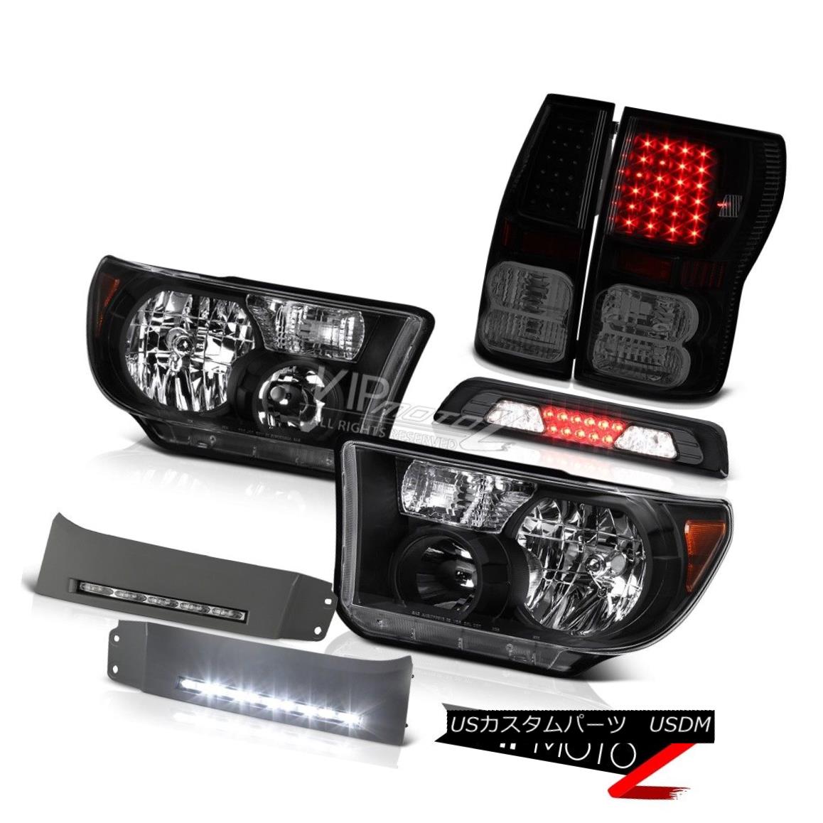 ヘッドライト 07-13 Toyota Tundra SR5 Headlamps DRL Strip Smokey Roof Cargo Light Taillights 07-13トヨタトンドラSR5ヘッドライトDRLストリップスモーキールーフカーゴライトテイルライト 【並行輸入品】