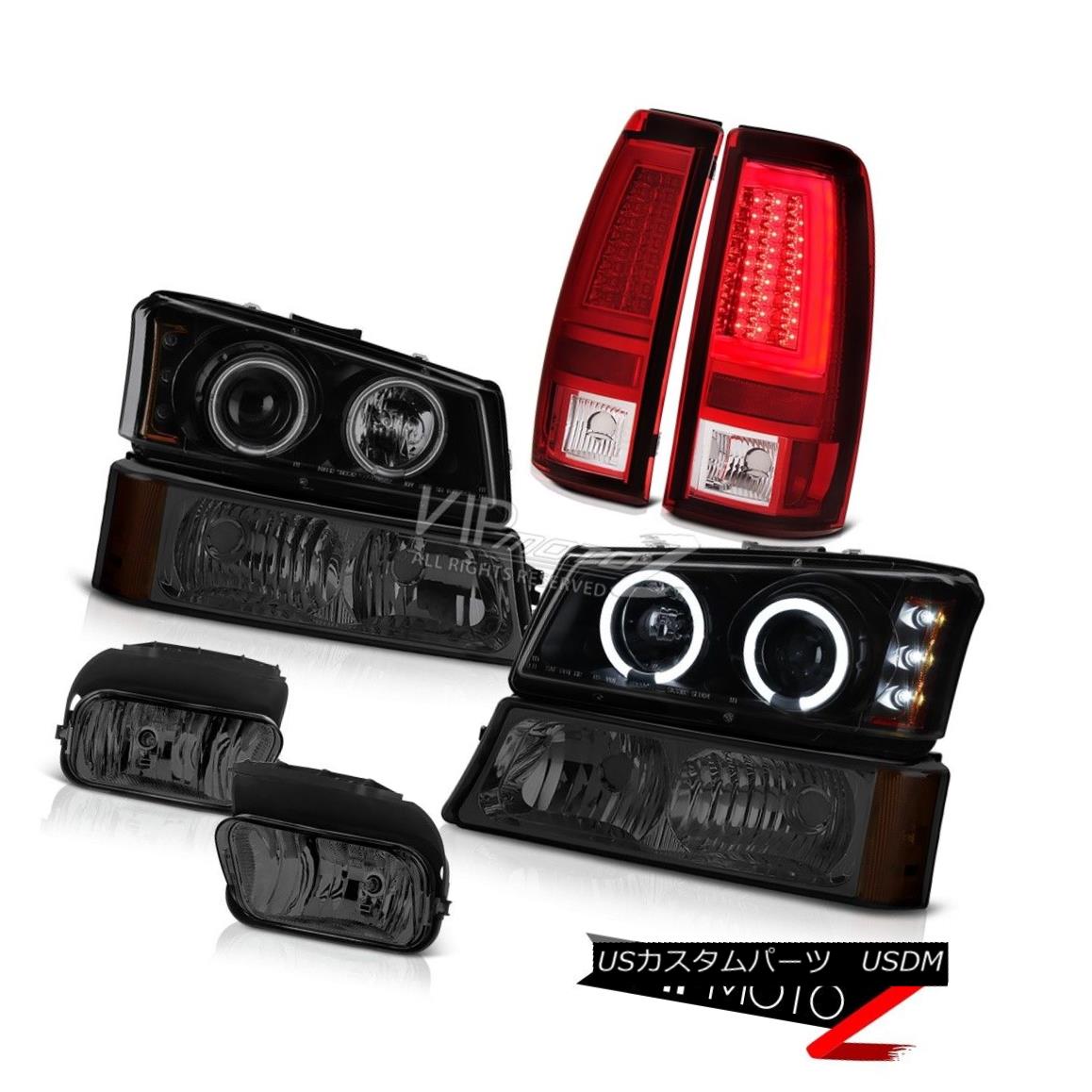 ヘッドライト 2003-2006 Silverado Rear Brake Lights Dark Smoke Foglamps Turn Signal Headlights 2003-2006 Silveradoリアブレーキライトダークスモークフォグランプターンシグナルヘッドライト 【並行輸入品】