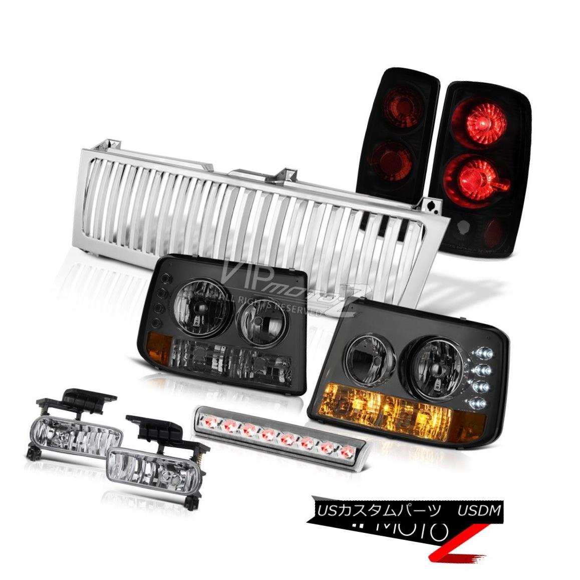 ヘッドライト 00-06 Tahoe 4.8L Headlamps Smoke Black Tail Lamps Sterling Chrome Fog Brake LED 00-06タホ4.8LヘッドライトスモークブラックテールランプスターリングクロムフォグブレーキLED 【並行輸入品】