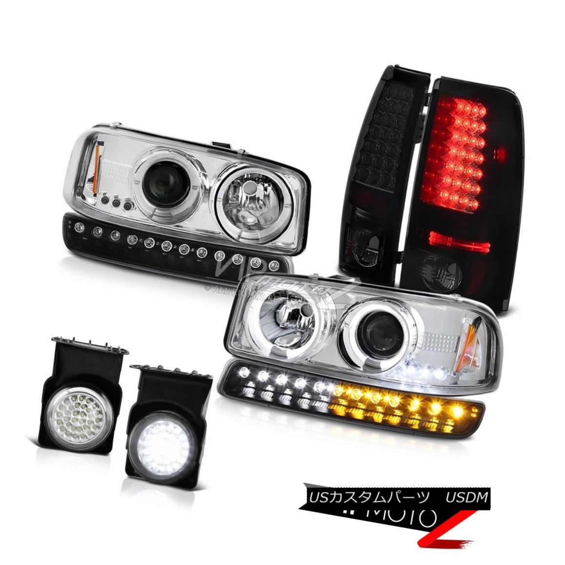 ヘッドライト 03-06 GMC Sierra Foglamps darkest smoke led taillights parking light headlights 03-06 GMC Sierra Foglamps最も暗い煙は、ライトヘッドライトを駐車するテールライトを導いた 【並行輸入品】