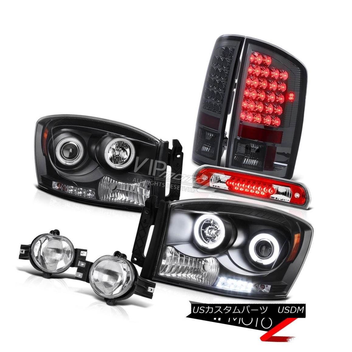 ヘッドライト 2006 Dodge Ram 2500 Black CCFL Headlights Smoked L.E.D Taillamps Clear Fog Cargo 2006ダッジラム2500ブラックCCFLヘッドライトスモークL.E.Dタイルランプクリアフォグカーゴ 【並行輸入品】