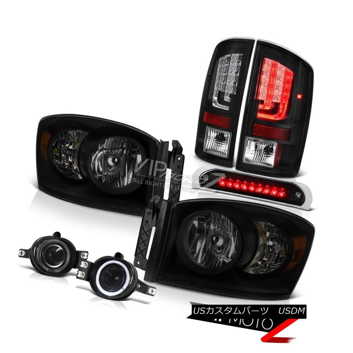 ヘッドライト 07-08 Ram 1500 2500 1500 3.7L Tail Lamps Roof Cab Light Headlights Foglights LED 07-08ラム1500 2500 1500 3.7LテールランプルーフキャブライトヘッドライトフォグライトLED 【並行輸入品】