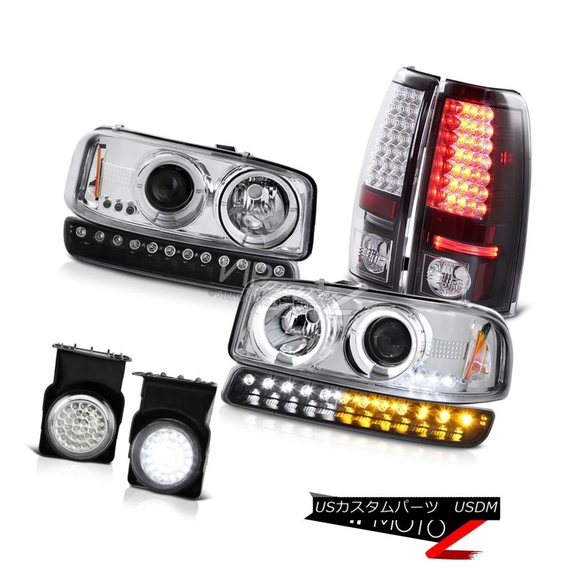 ヘッドライト 03-06 Sierra SLE Euro clear fog lamps tail brake lights parking lamp headlamps 03-06シエラSLEユーロクリアフォグランプテールブレーキライトパーキングランプヘッドランプ 【並行輸入品】