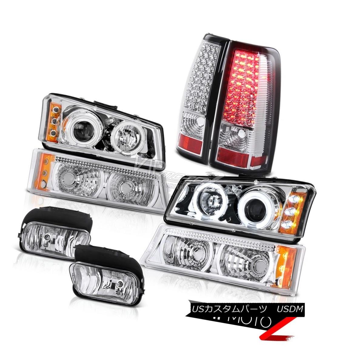 ヘッドライト 03-06 Silverado 1500 Halo Angel Eye Headlights Turn Signal LED Taillamps Foglamp 03-06 Silverado 1500 Halo AngelヘッドライトターンシグナルLEDタイルランプFoglamp 【並行輸入品】
