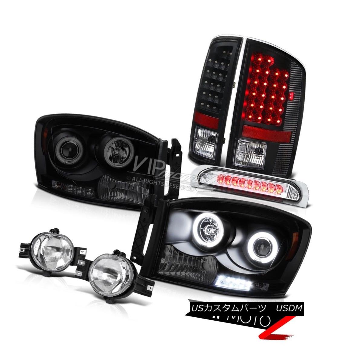 ヘッドライト 2006 Dodge Ram SLT Angel Eye Headlamp Foglight+Wiring Smoke 3RD Brake Cab Light 2006 Dodge Ram SLTエンジェルアイヘッドランプフォグライト+配線 g Smoke 3RDブレーキキャブライト 【並行輸入品】