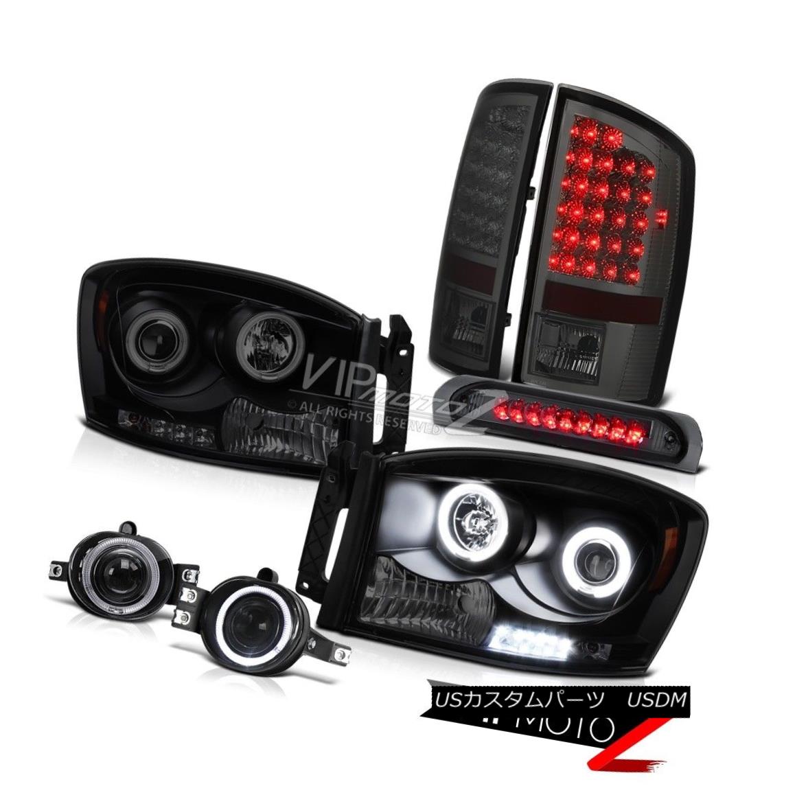 ヘッドライト 06 Dodge Ram Halo Rim CCFL Tech. Headlight Projector Foglamp LED 3RD Brake Lamps 06ドッジラムハローリムCCFL Tech。 ヘッドライトプロジェクターフォグランプLED 3RDブレーキランプ 【並行輸入品】