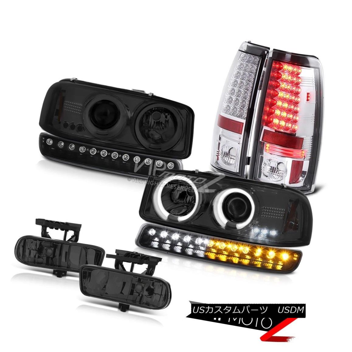 ヘッドライト 99-02 Sierra GMT800 Smokey foglights smd taillamps bumper light ccfl headlamps 99-02 Sierra GMT800スモーキーフォグライトsmdテールライトバンパーライトccflヘッドライト 【並行輸入品】