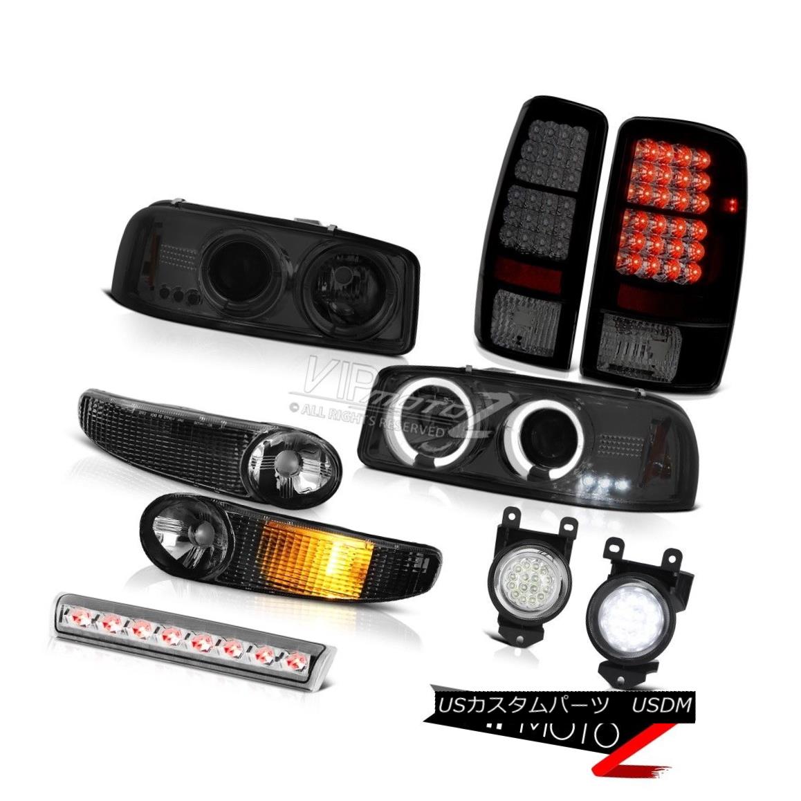 ヘッドライト Halo Headlights Infinity Black Parking Rear lights FogLamp 3rd Brake 01-06 Yukon ヘリコヘッドライトインフィニティブラックパーキングリアライトFogLamp 3rdブレーキ01-06ユーコン 【並行輸入品】