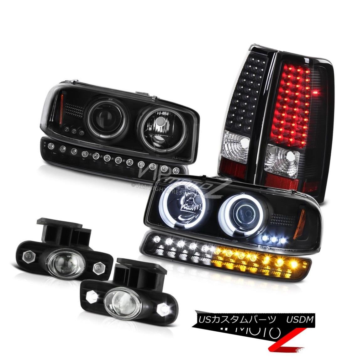 ヘッドライト 99-02 Sierra 6.6L Fog lamps led taillamps signal light ccfl projector headlamps 99-02 Sierra 6.6Lフォグランプは、テールランプ信号ライトccflプロジェクターヘッドライトを導いた 【並行輸入品】