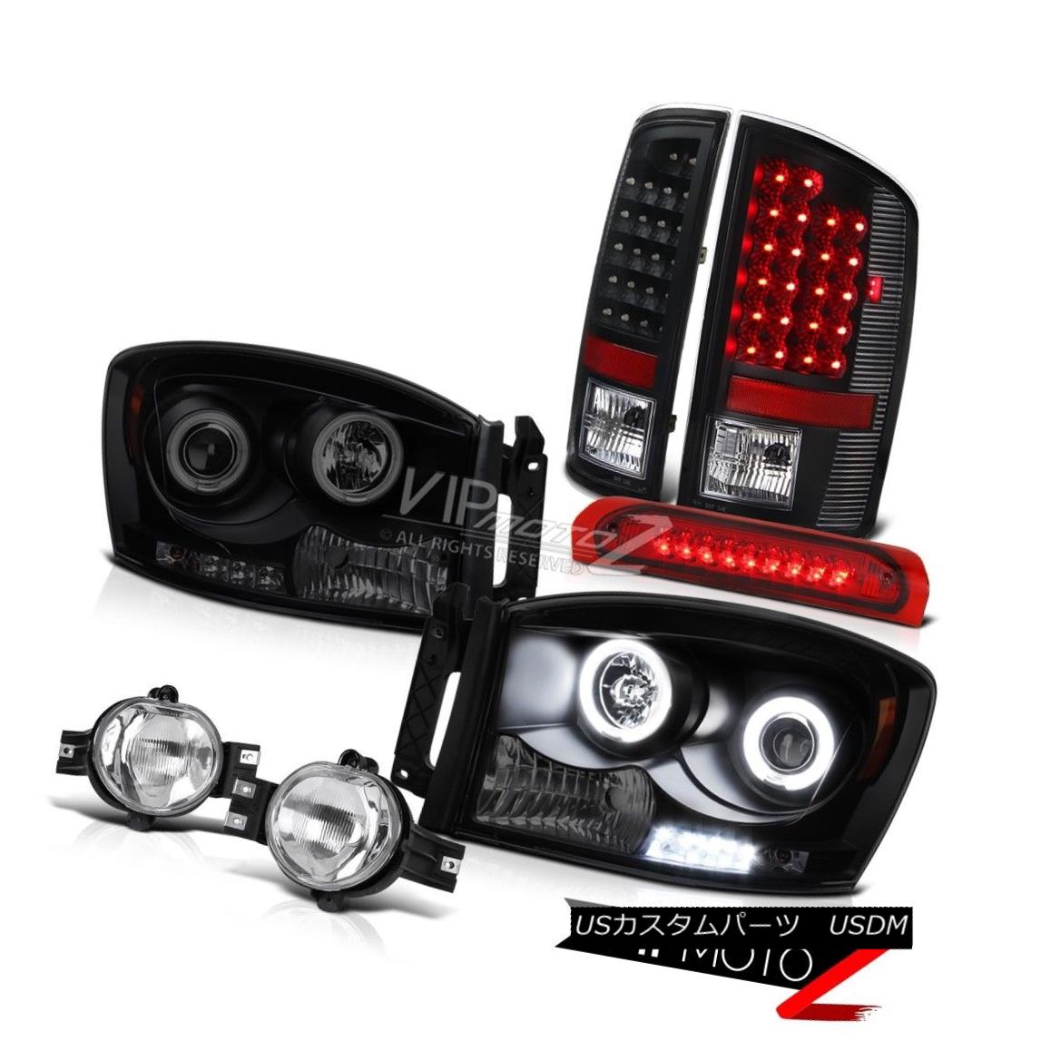 ヘッドライト Sinister Black CCFL Halo Rim Headlight Foglights Top Mount Brake Lamps Dodge Ram Sinister Black CCFL Halo RimヘッドライトフォグライトトップマウントブレーキランプDodge Ram 【並行輸入品】
