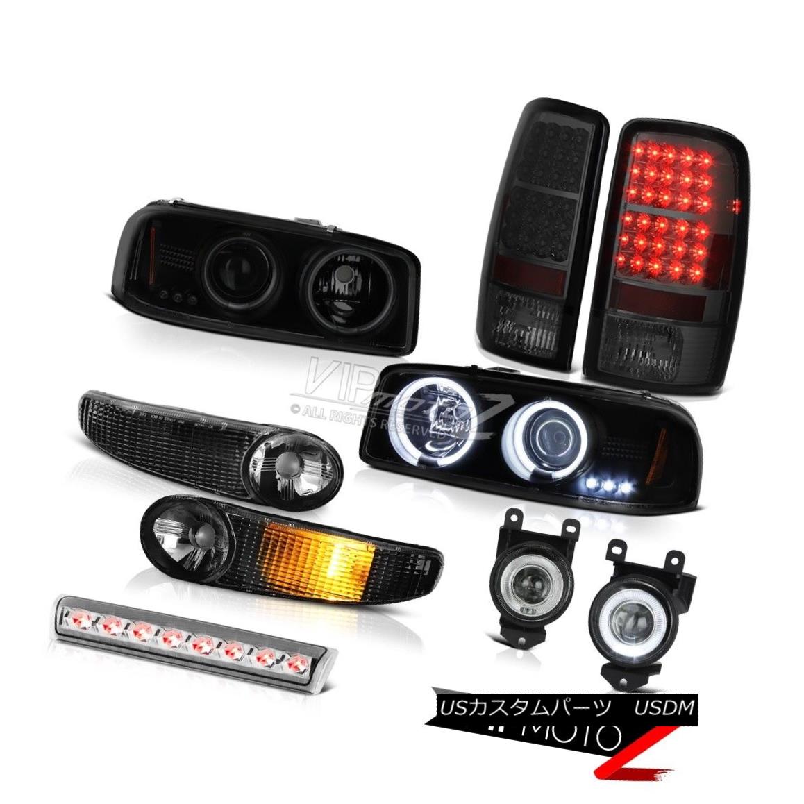 ヘッドライト CCFL Halo 01-06 Yukon Headlights 3rd Brake LED Bulbs Tail Lights Yellow FogLamps CCFL Halo 01-06ユーコンヘッドライト第3ブレーキLED電球テールライトイエローフォグランプ 【並行輸入品】