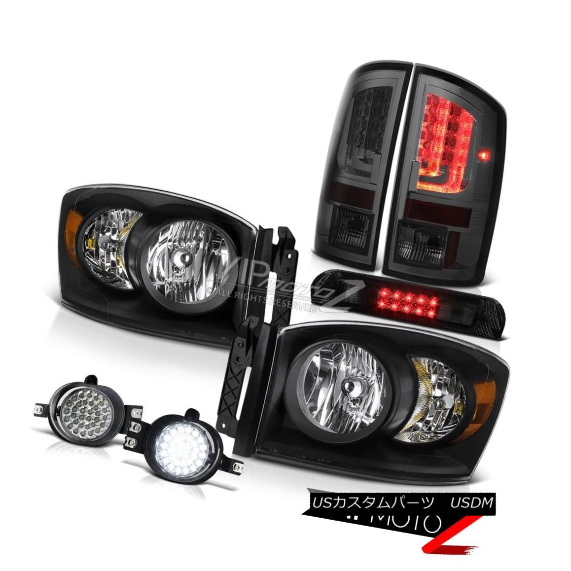 ヘッドライト 2006 Ram WS Smoked Taillamps Matte Black Headlamps Fog Lamps Roof Brake Lamp LED 2006年Ram WS燻製煙突マットブラックヘッドランプフォグランプ屋根ブレーキランプLED 【並行輸入品】