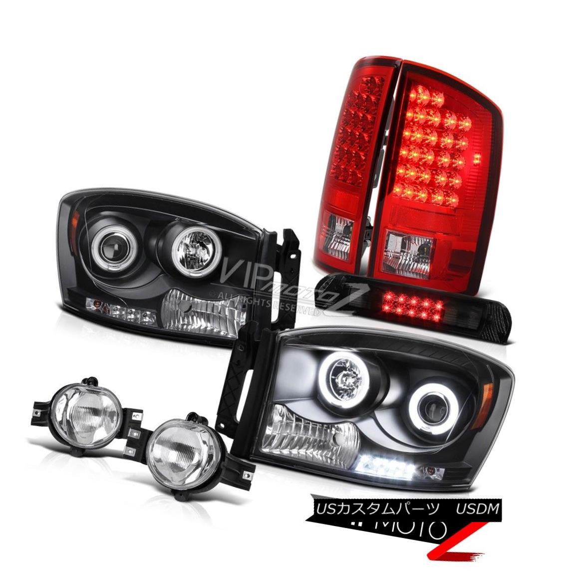 ヘッドライト 2006 Dodge Ram 1500 DRL Headlights Red LED Signal Tail Lights Crystal Fog Stop 2006 Dodge Ram 1500 DRLヘッドライト赤LED信号テールライトクリスタルフォグストップ 【並行輸入品】