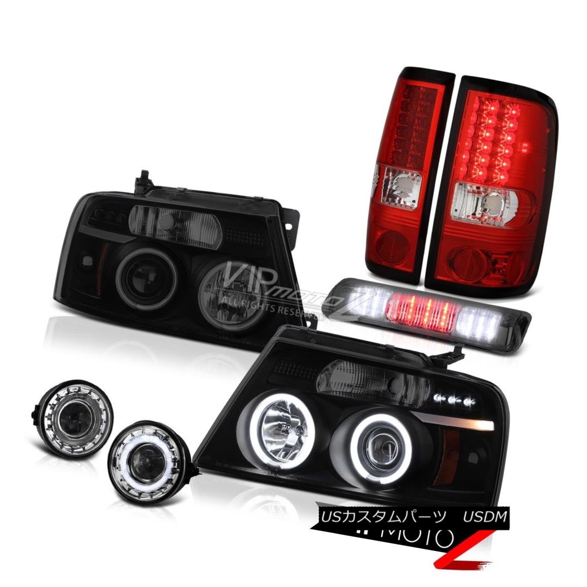 ヘッドライト Projector Headlight CCFL Halo LED Tail Lights Foglights 3RD 2004-2008 Ford F-150 プロジェクターヘッドライトCCFL Halo LEDテールライトフォグライト3RD 2004-2008 Ford F-150 【並行輸入品】