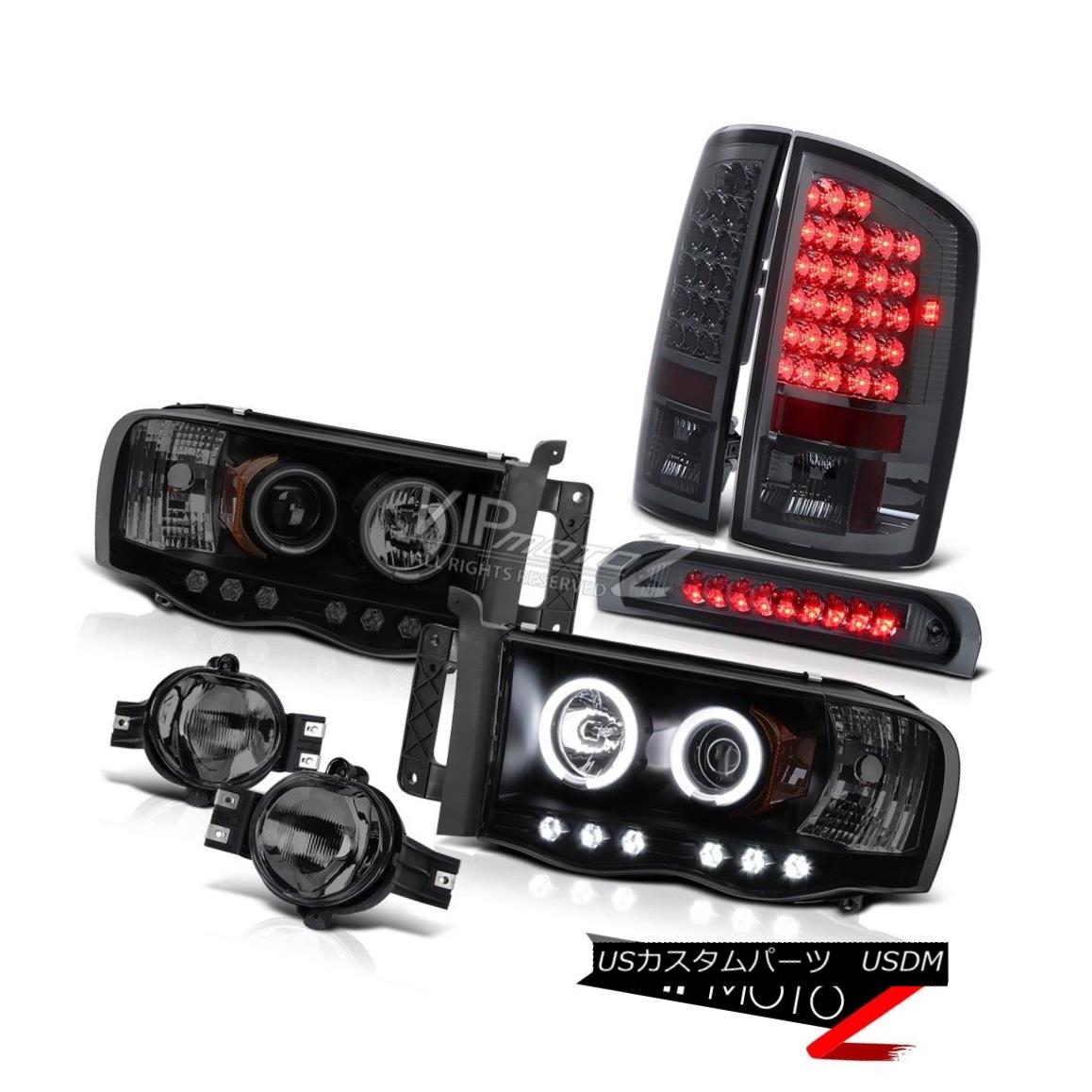 ヘッドライト Dodge Ram 6.7L Smoke CCFL DRL Halo Headlight Signal Brake Tail Light Fog Third ドッジラム6.7L煙CCFL DRLハローヘッドライト信号ブレーキテールライトフォグサード 【並行輸入品】