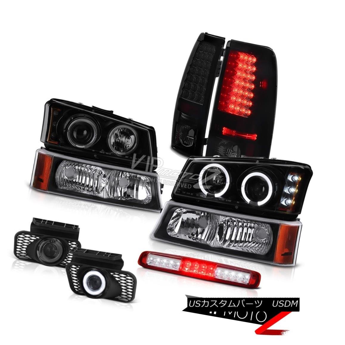 ヘッドライト 03-06 Silverado Bumper Light Red Clear 3RD Brake Foglamps Headlights Rear Lights 03-06 Silveradoバンパーライトレッドクリア3RDブレーキフォグランプヘッドライトリアライト 【並行輸入品】