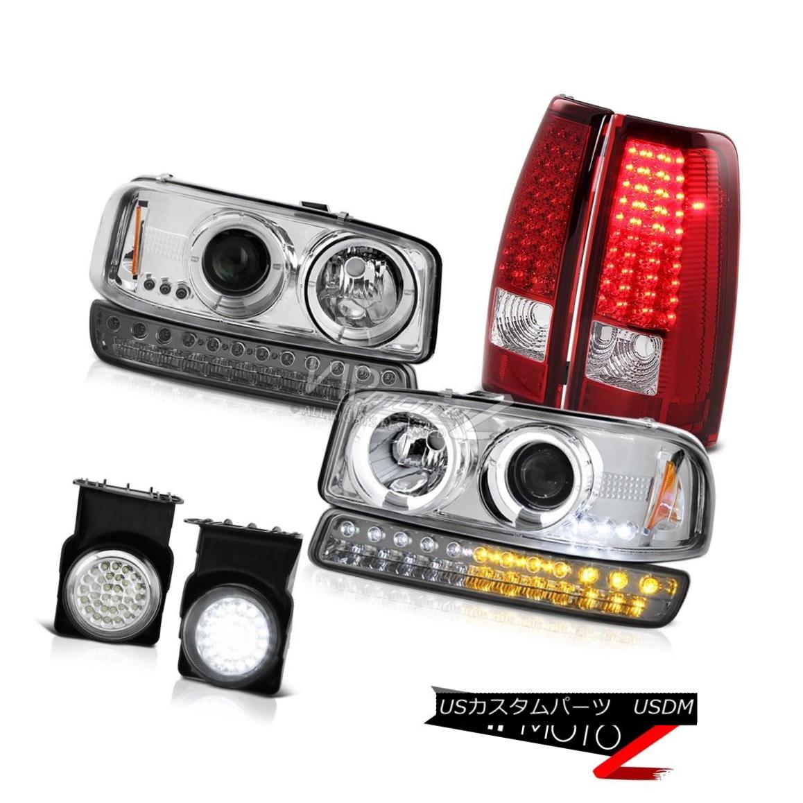 ヘッドライト 03-06 Sierra 6.0L Foglamps Red Tail Lights Dark Smoke Signal Lamp Headlamps DRL 03-06 Sierra 6.0LフォグランプレッドテールライトダークスモークシグナルランプヘッドランプDRL 【並行輸入品】