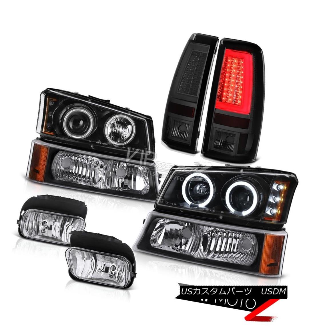 ヘッドライト 03-06 Silverado 3500Hd Smokey Taillamps Foglamps Black Signal Lamp Headlamps LED 03-06 Silverado 3500Hdスモーキー・タイルランプフォグランプブラック信号ランプヘッドランプLED 【並行輸入品】