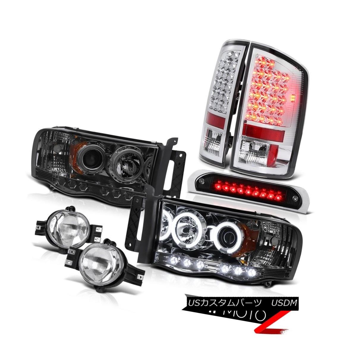 ヘッドライト 02-05 Ram SRT-10 CCFL Tech Projector Headlight Clear LED Tail Lamp Fog High Stop 02-05ラムSRT-10 CCFLテックプロジェクターヘッドライトクリアLEDテールランプフォグハイストップ 【並行輸入品】