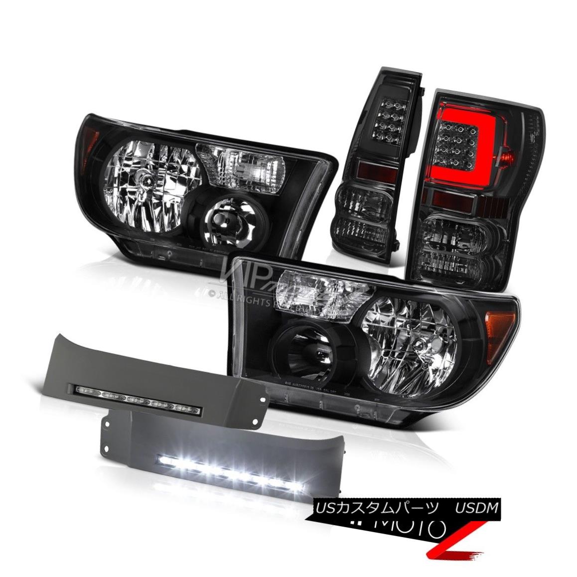 ヘッドライト 07 08-11 12 13 Toyota Tundra Neon Tube Tail Infinity Black Head Lamps Drl Fog 07 08-11 12 13トヨタトンドラネオンチューブテールインフィニティブラックヘッドランプDrlフォグ 【並行輸入品】