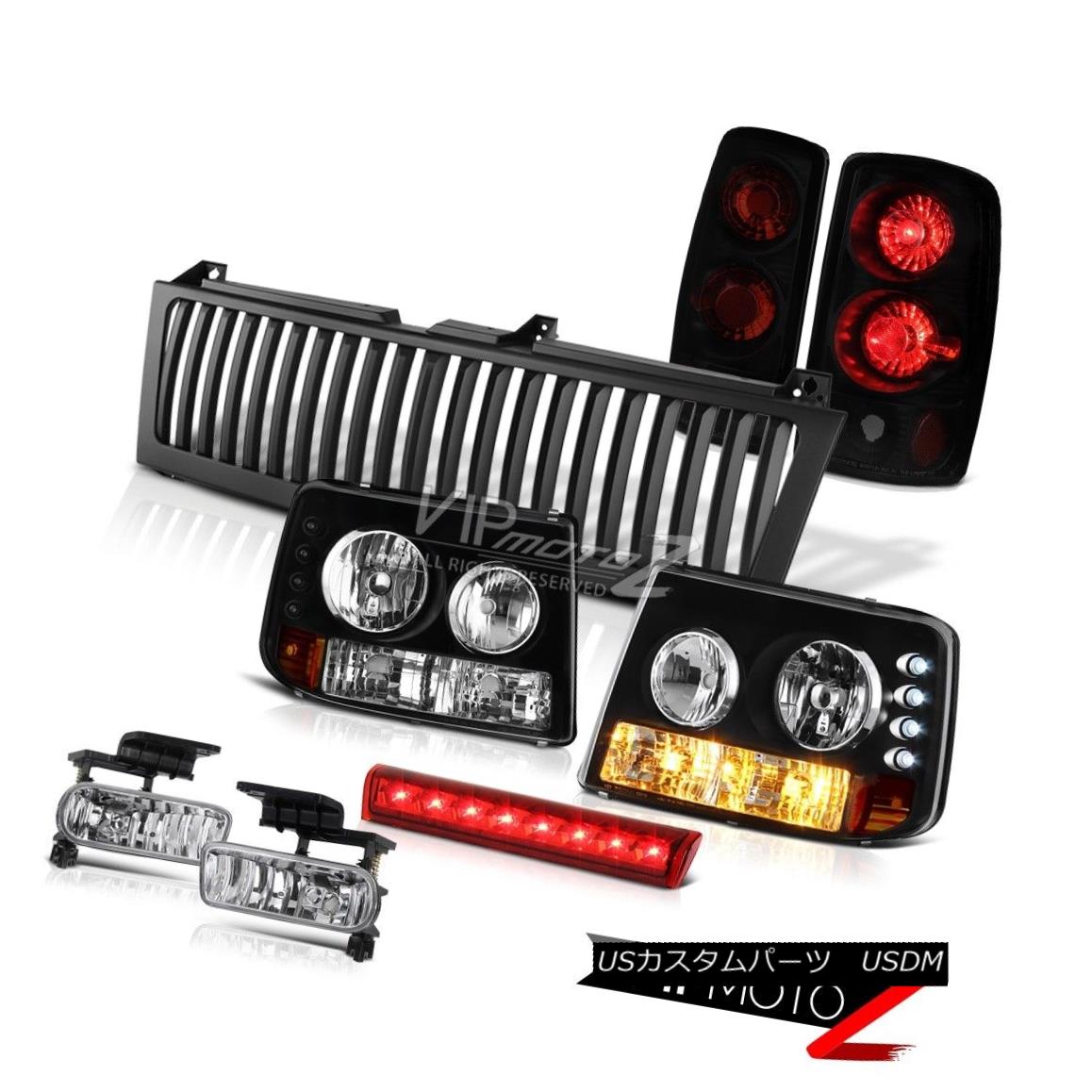 ヘッドライト Black Parking Headlamps Signal Tail Lamps Foglights Brake LED 00-06 Tahoe 4.8L ブラックパーキングヘッドランプ信号テールランプフォグライトブレーキLED 00-06タホ4.8L 【並行輸入品】