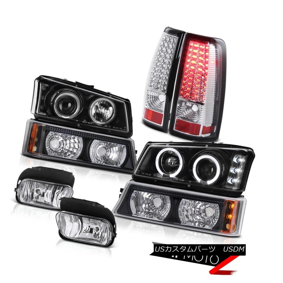 ヘッドライト 2003-2006 Silverado 4.3L Projector Black Headlight Brake Lamp Taillights Foglamp 2003-2006 Silverado 4.3LプロジェクターブラックヘッドライトブレーキランプテールライトFoglamp 【並行輸入品】