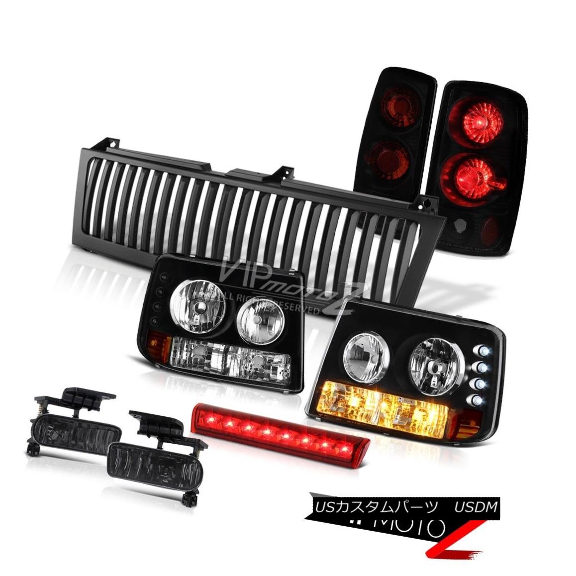 ヘッドライト Black Headlights Taillights Sinister Driving Fog 3rd Cargo LED 2000-06 Tahoe Z71 ブラックヘッドライトテールライト詐欺運転霧第3貨物LED 2000-06 Tahoe Z71 【並行輸入品】