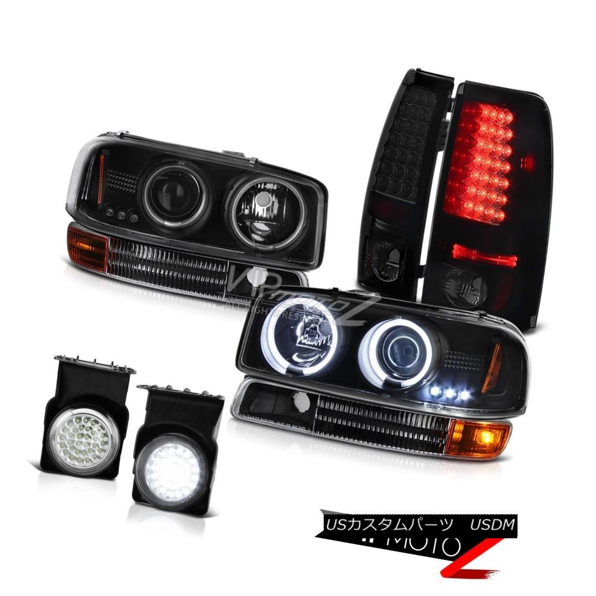 ヘッドライト Angel Eye DRL Headlight Bumper LED Rear Tail Light SMD Foglight 2003 Sierra 1500 エンジェルアイDRLヘッドライトバンパーLEDリアテールライトSMDフォグライト2003 Sierra 1500 【並行輸入品】