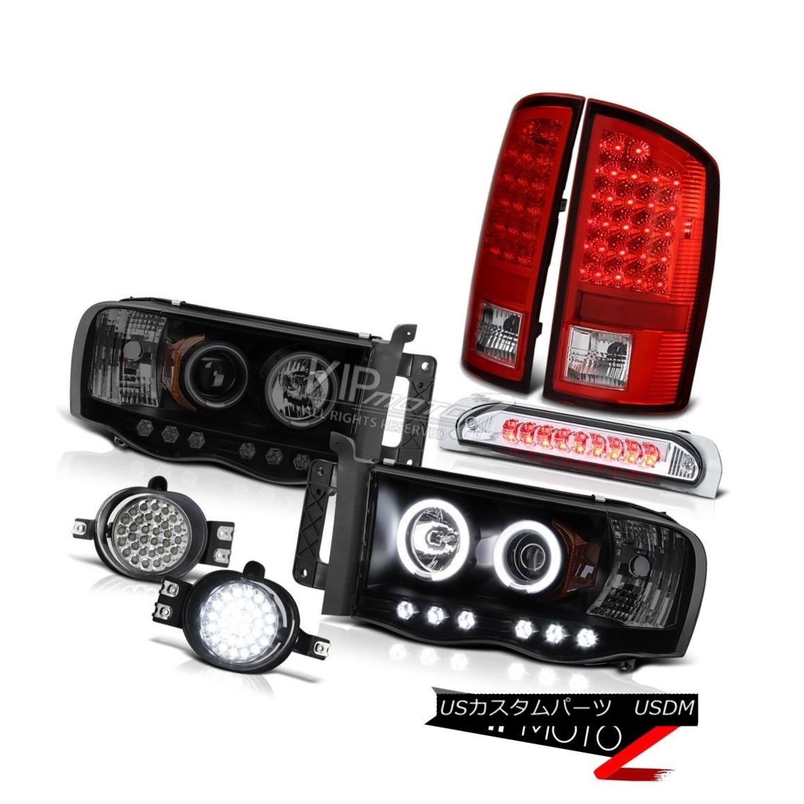 ヘッドライト Dodge Ram Laramie Angel Eye CCFL Headlight LED Taillamp DRL Fog Roof Brake Lamp ダッジラムララミーエンジェルアイCCFLヘッドライトLEDタイルランプDRLフォグルーフブレーキランプ 【並行輸入品】