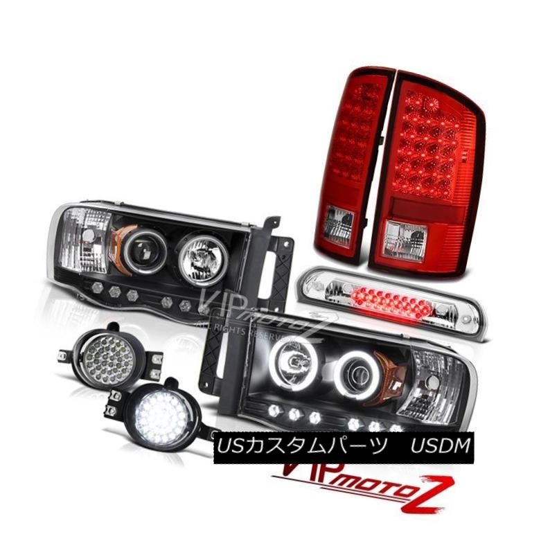 ヘッドライト 02-05 Ram 3500 DRL CCFL Headlights Red Brake LED Tail Lights Trim Fog High Stop 02-05 Ram 3500 DRL CCFLヘッドライトレッドブレーキLEDテールライトトリムフォグハイストップ 【並行輸入品】
