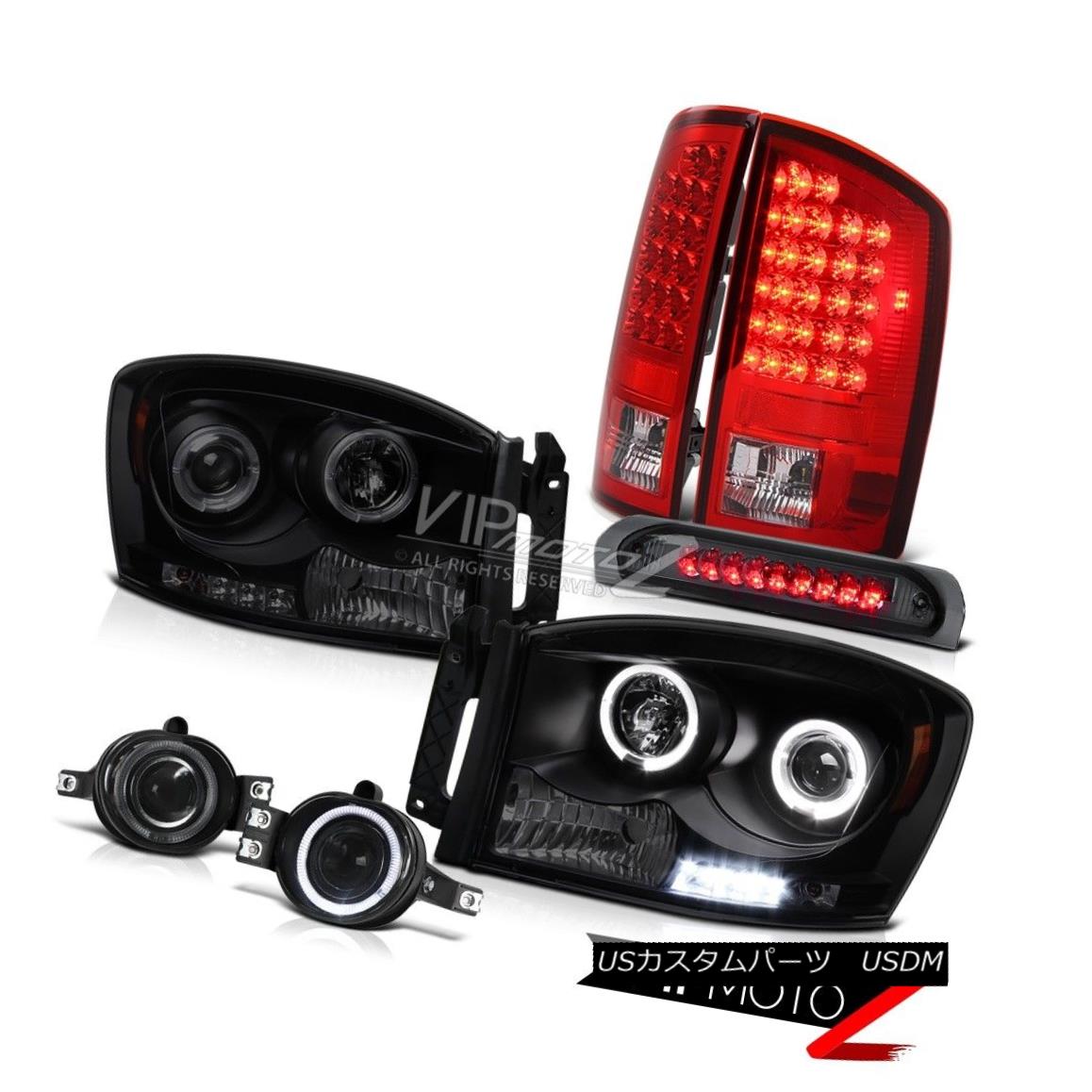 ヘッドライト 2006 Ram 4x4 Halo LED Headlights Smoke Projector Foglights Top Mount Brake Lamps 2006 Ram 4x4 Halo LEDヘッドライトスモークプロジェクターフォグライトトップマウントブレーキランプ 【並行輸入品】