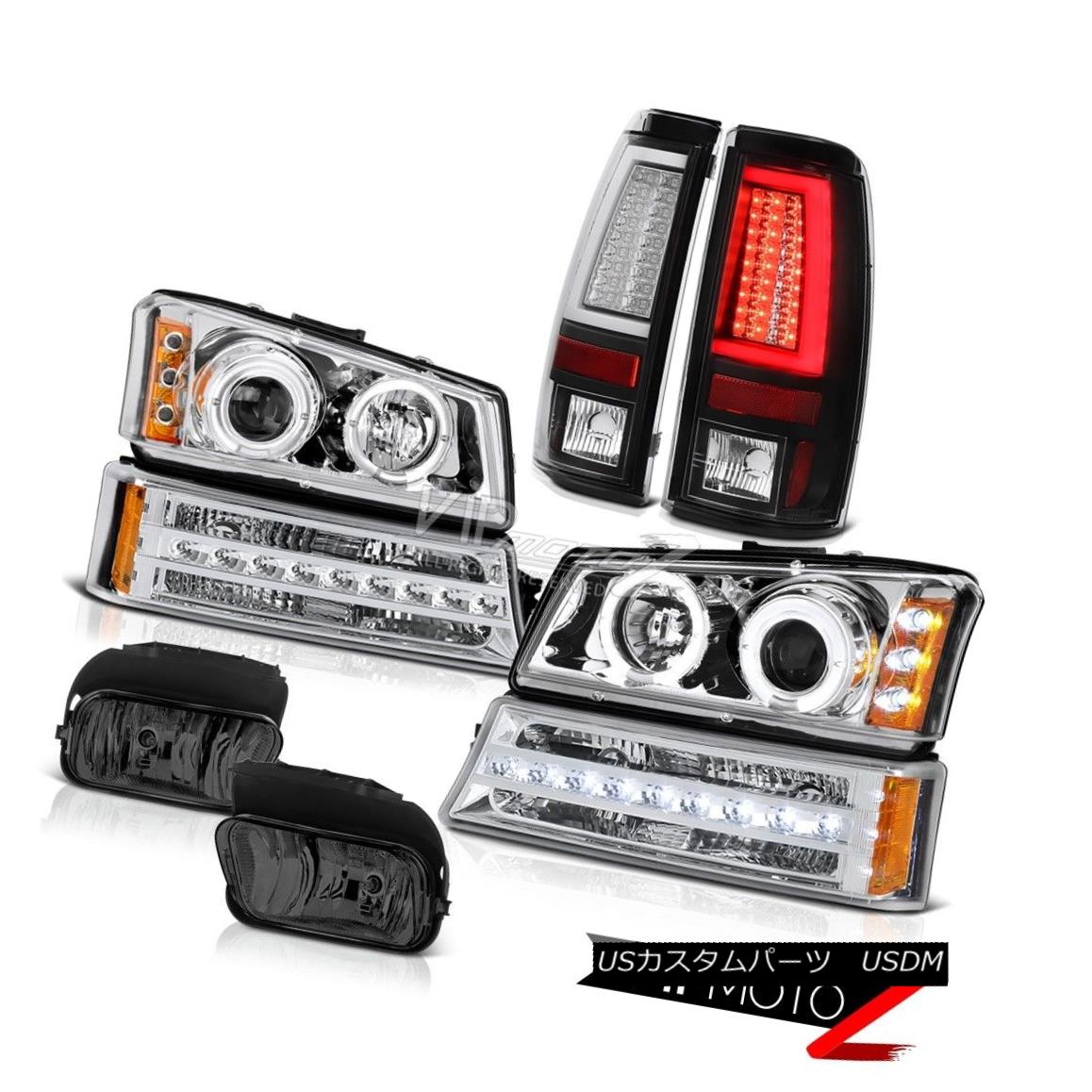 ヘッドライト 03-06 Chevy Silverado Raven Black Tail Lamps Foglamps Parking Light Headlights 03-06 Chevy Silverado Ravenブラックテールランプフォグランプパーキングライトヘッドライト 【並行輸入品】