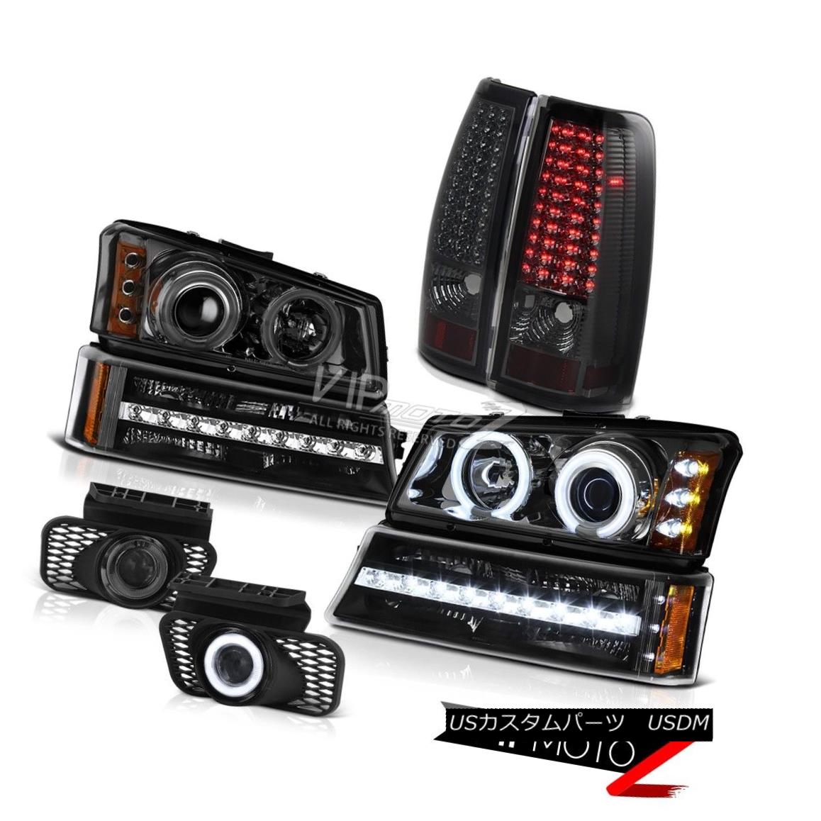 ヘッドライト 03-06 Silverado Fog lights tail infinity black turn signal projector Headlamps 03-06 Silverado Fogライトテールインフィニティブラックターンシグナルプロジェクターヘッドランプ 【並行輸入品】