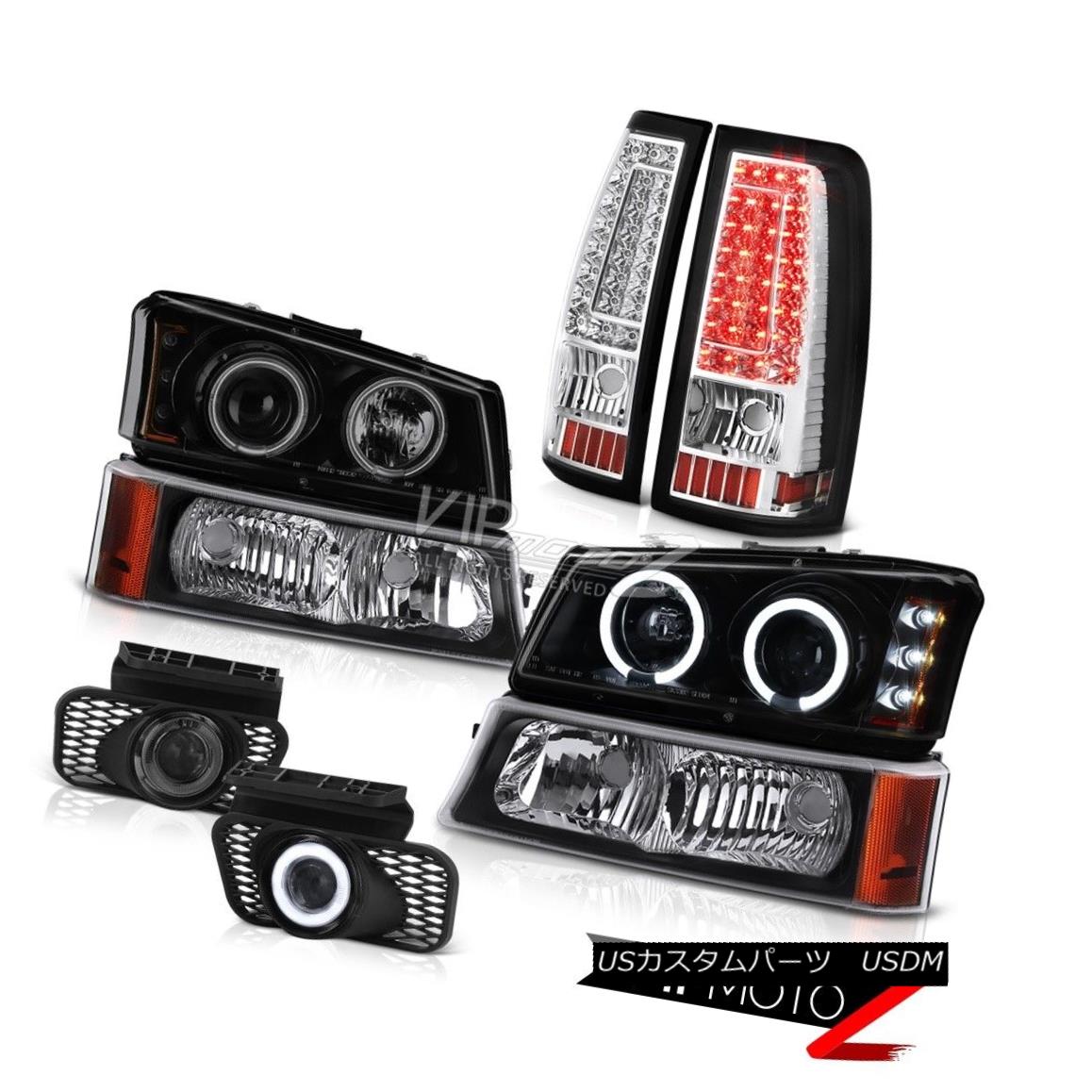 ヘッドライト 2003-2006 Silverado Dark Smoke Fog Lamps Tail Lights Parking Lamp Headlights 2003-2006シルバラードダークスモーク霧ランプテールライトパーキングランプヘッドライト 【並行輸入品】