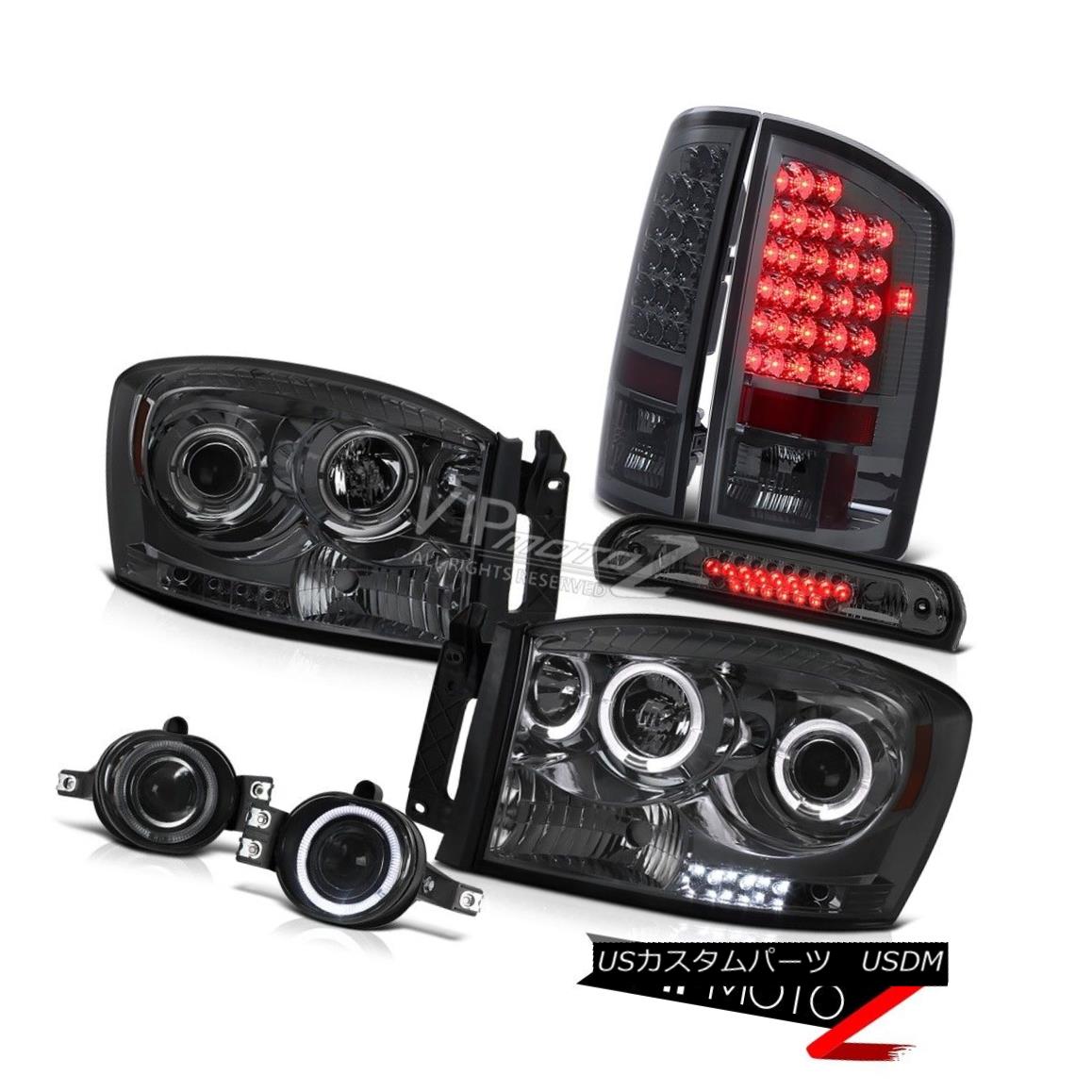 ヘッドライト Smoke Headlights Tail Lights LED Tinted Driving Fog High Brake 06 Dodge Ram 2500 スモークヘッドライトテールライトLED Tinted Driving Fogハイブレーキ06 Dodge Ram 2500 【並行輸入品】