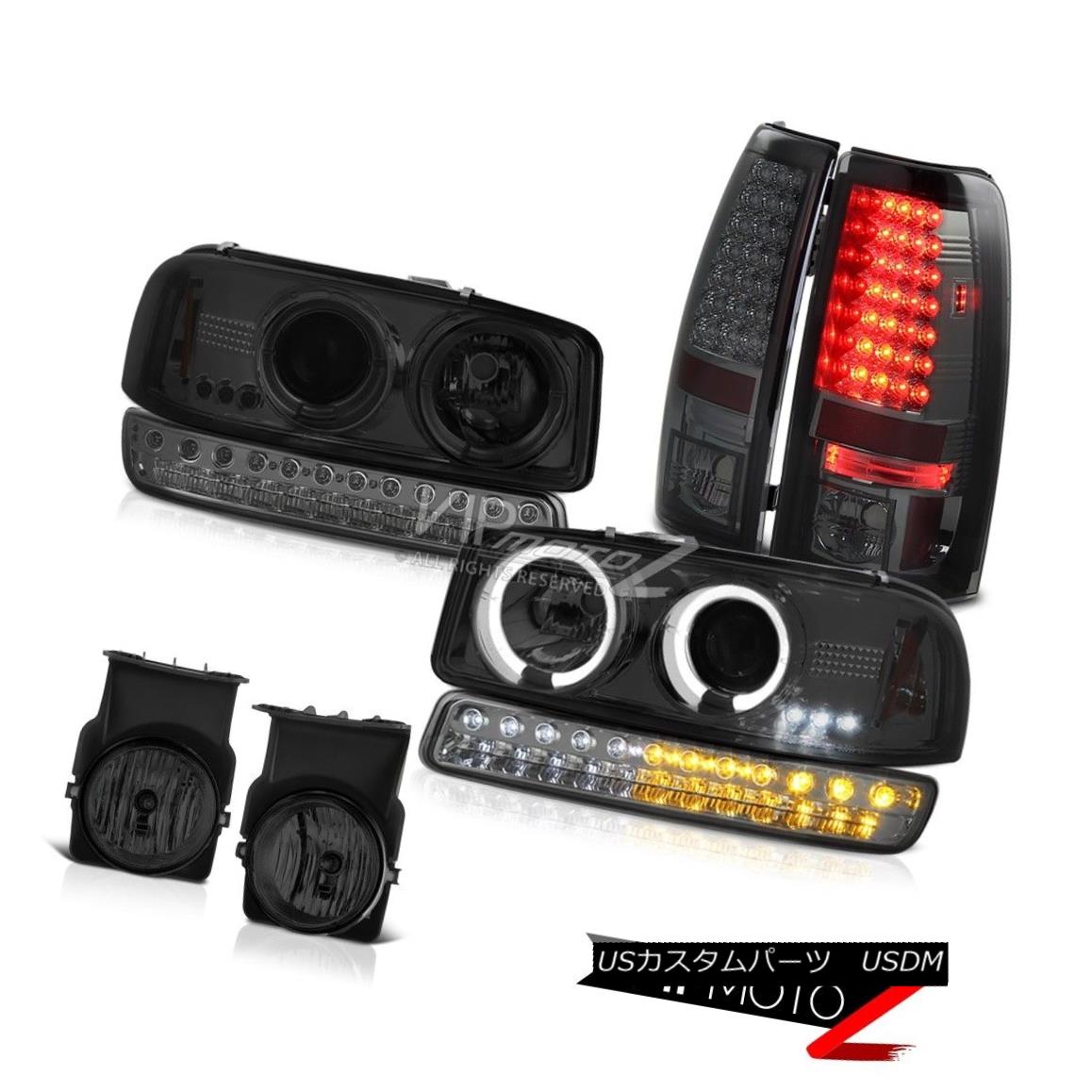 ヘッドライト 03-06 Sierra 6.6L Phantom Smoke Foglights LED Taillamps Parking Lamp Headlights 03-06シエラ6.6LファントムスモークフォグライトLEDタイルランプパーキングランプヘッドライト 【並行輸入品】